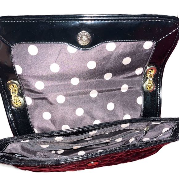 Anne Klein Ak Anne Klein Black Purse With Gold Chain - Women | Color: Black - Picture 6 of 12